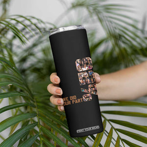 92 Percent Black Woman Power Skinny Tumbler 92 Percent Melanin Girls TS10 Print Your Wear