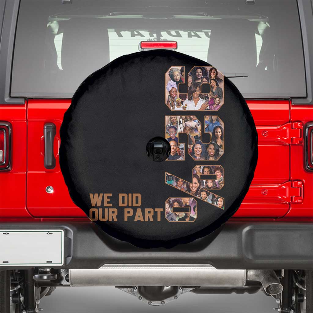 92 Percent Black Woman Power Spare Tire Cover 92 Percent Melanin Girls TS10 Black Print Your Wear