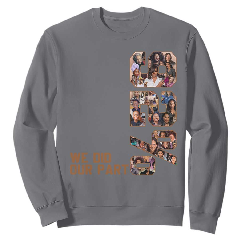92 Percent Black Woman Power Sweatshirt 92 Percent Melanin Girls TS10 Charcoal Print Your Wear