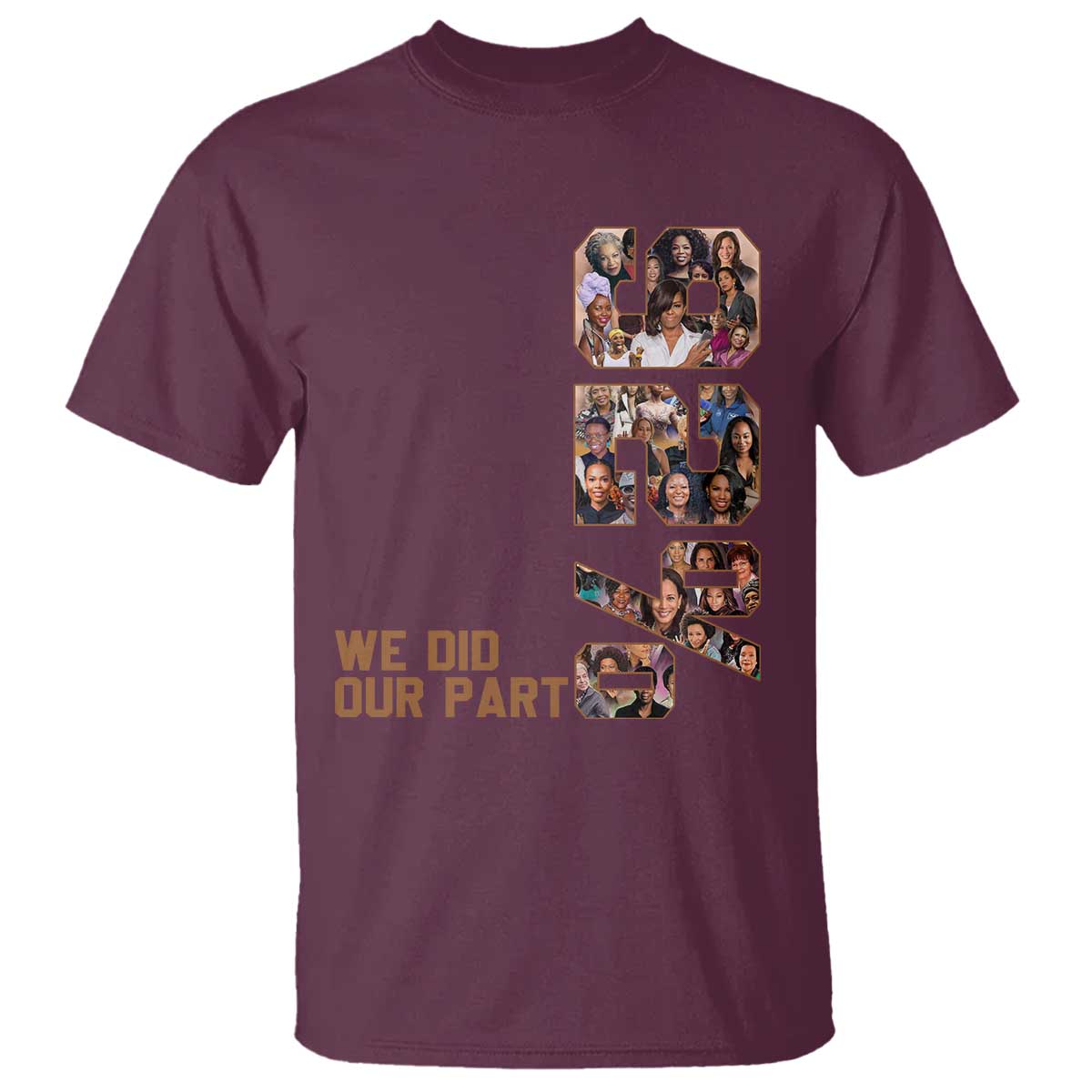 92 Percent Black Woman Power T Shirt 92 Percent Melanin Girls TS10 Maroon Print Your Wear
