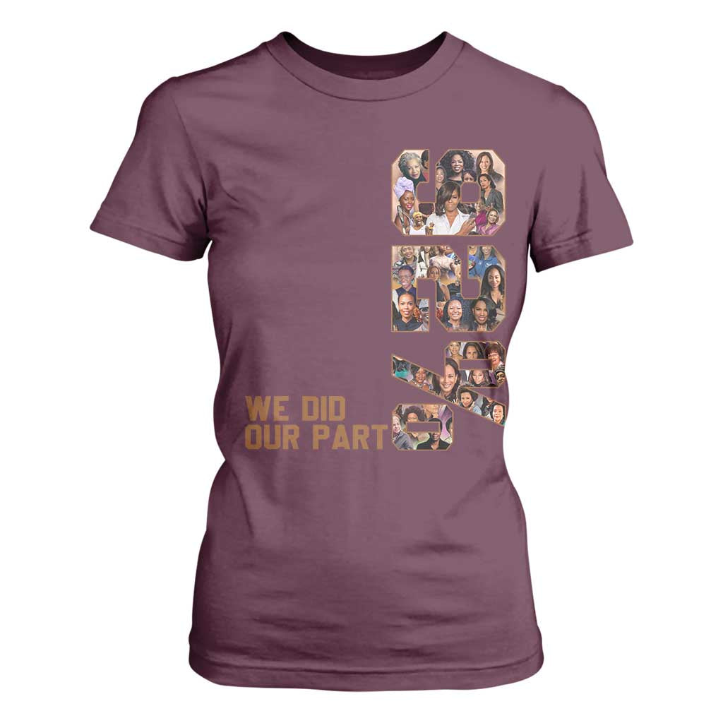 92 Percent Black Woman Power T Shirt For Women 92 Percent Melanin Girls TS10 Maroon Print Your Wear