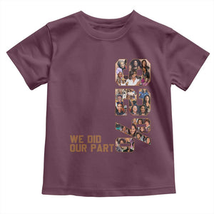 92 Percent Black Woman Power Toddler T Shirt 92 Percent Melanin Girls TS10 Maroon Print Your Wear