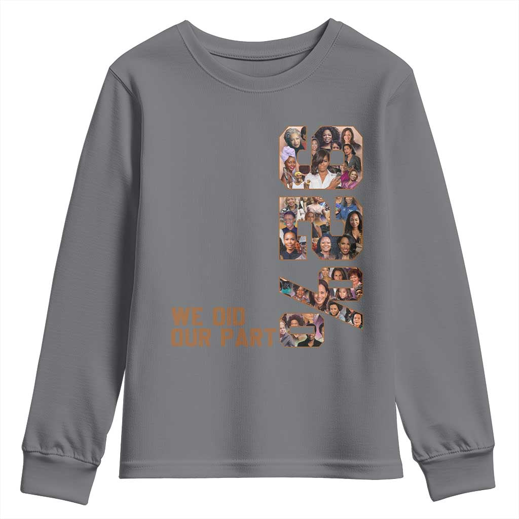 92 Percent Black Woman Power Youth Sweatshirt 92 Percent Melanin Girls TS10 Charcoal Print Your Wear
