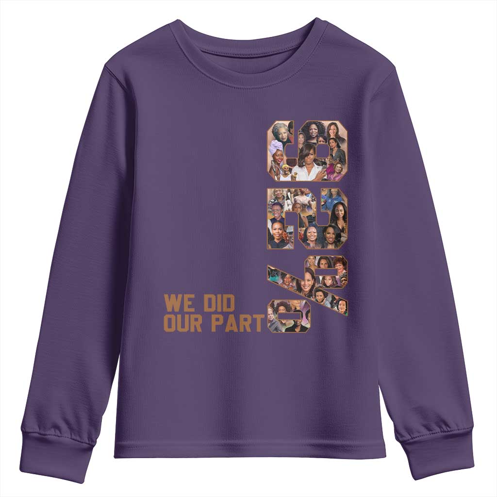 92 Percent Black Woman Power Youth Sweatshirt 92 Percent Melanin Girls TS10 Purple Print Your Wear