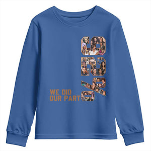 92 Percent Black Woman Power Youth Sweatshirt 92 Percent Melanin Girls TS10 Royal Blue Print Your Wear