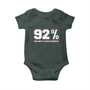 92 Percent Black Woman Power Baby Onesie 92% Our Unity Is Our Strength TS10 Print Your Wear