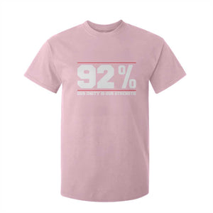 92 Percent Black Woman Power T Shirt For Kid 92% Our Unity Is Our Strength TS10 Light Pink Print Your Wear