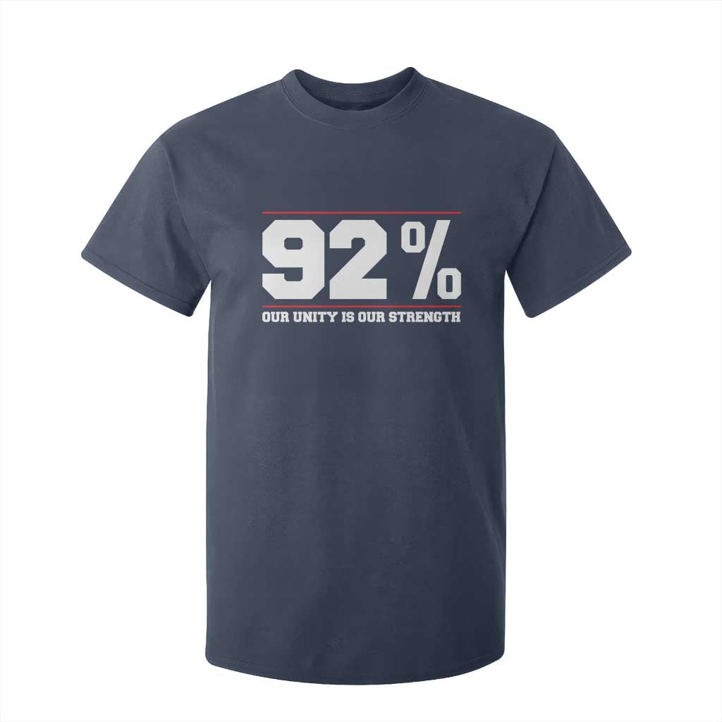 92 Percent Black Woman Power T Shirt For Kid 92% Our Unity Is Our Strength TS10 Navy Print Your Wear