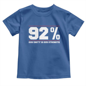 92 Percent Black Woman Power Toddler T Shirt 92% Our Unity Is Our Strength TS10 Royal Blue Print Your Wear