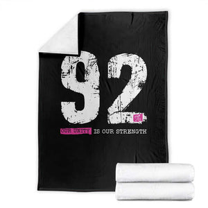 The 92% Black Women Power Throw Blanket Black History Month TS10 Black Print Your Wear