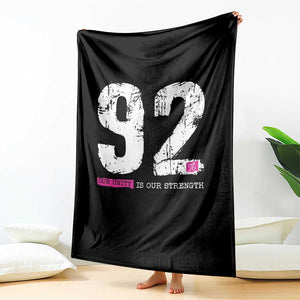 The 92% Black Women Power Throw Blanket Black History Month TS10 Print Your Wear