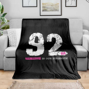 The 92% Black Women Power Throw Blanket Black History Month TS10 Print Your Wear