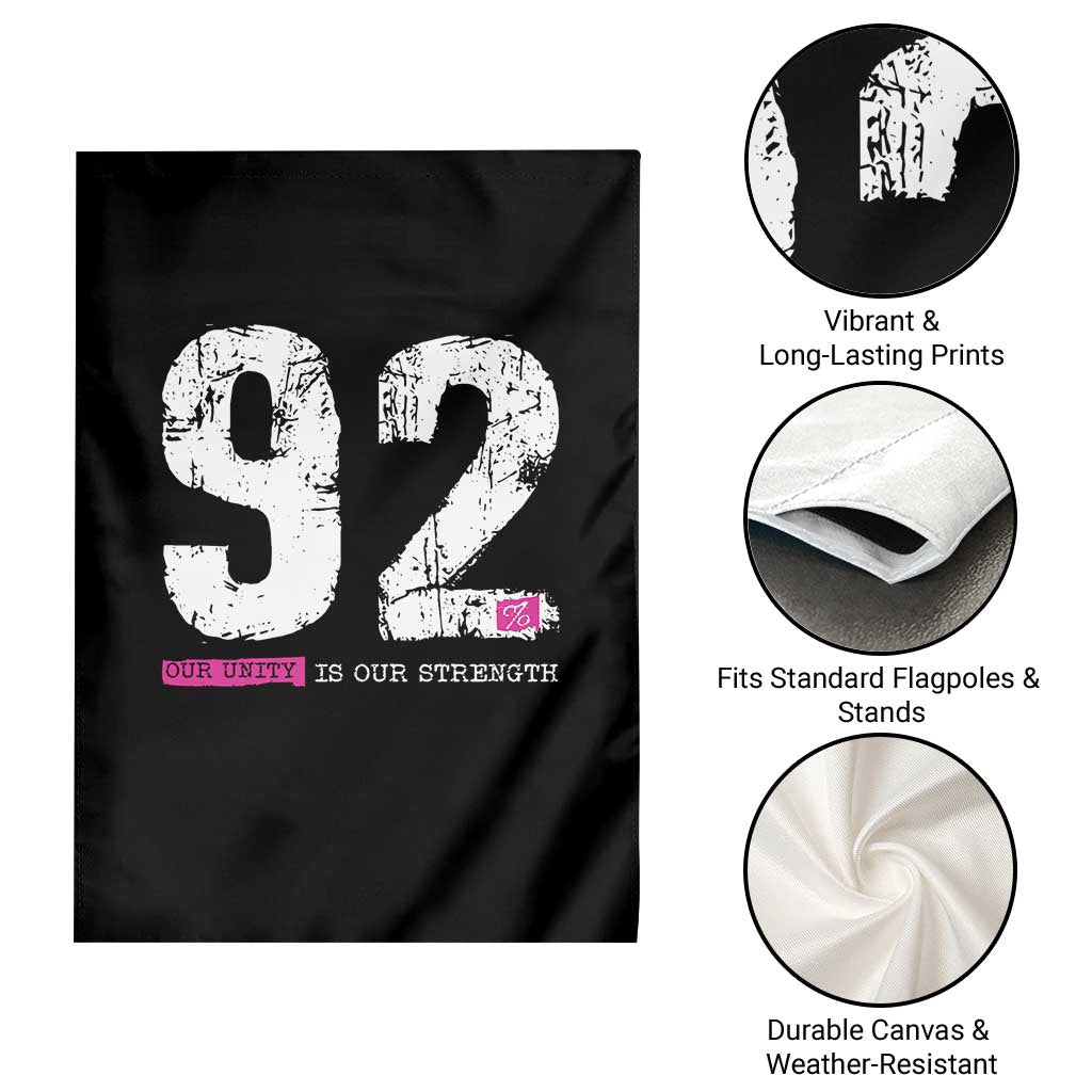 The 92% Black Women Power Garden Flag Black History Month TS10 Print Your Wear