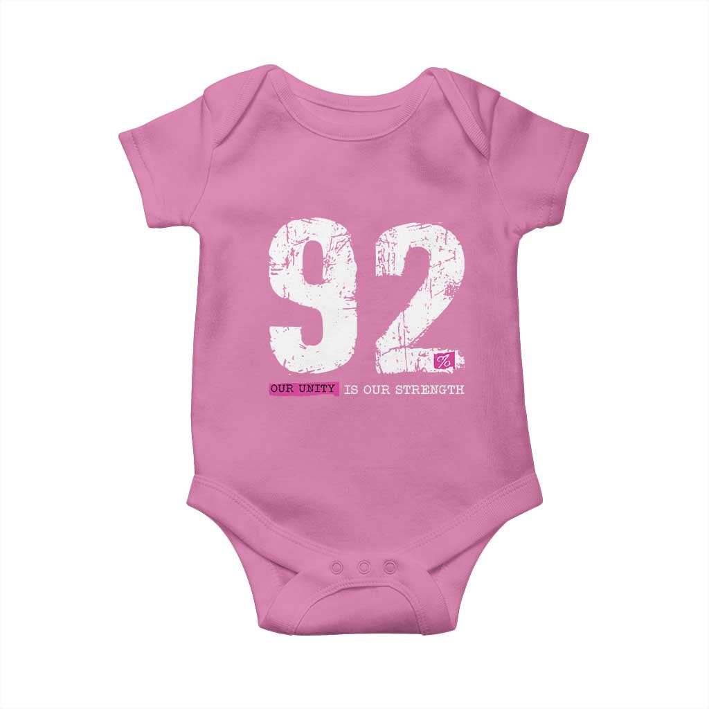 The 92% Black Women Power Baby Onesie Black History Month TS10 Azalea Print Your Wear