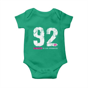The 92% Black Women Power Baby Onesie Black History Month TS10 Irish Green Print Your Wear