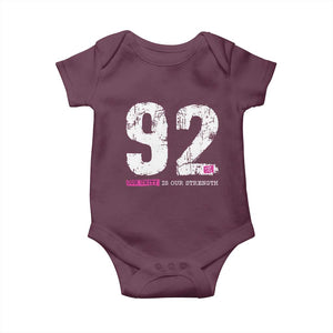 The 92% Black Women Power Baby Onesie Black History Month TS10 Maroon Print Your Wear