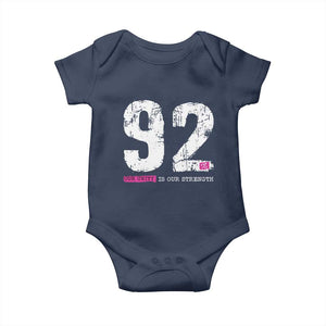 The 92% Black Women Power Baby Onesie Black History Month TS10 Navy Print Your Wear