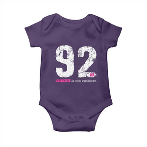 The 92% Black Women Power Baby Onesie Black History Month TS10 Purple Print Your Wear