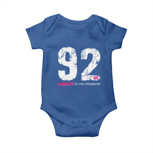 The 92% Black Women Power Baby Onesie Black History Month TS10 Royal Blue Print Your Wear