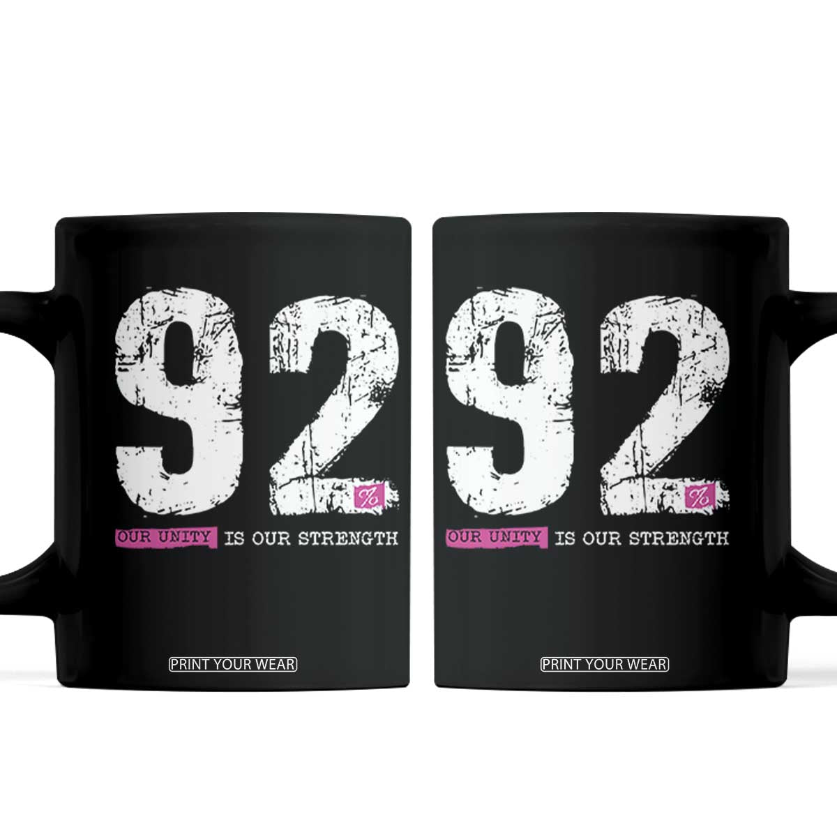 The 92% Black Women Power Coffee Mug Black History Month TS10 Black Print Your Wear