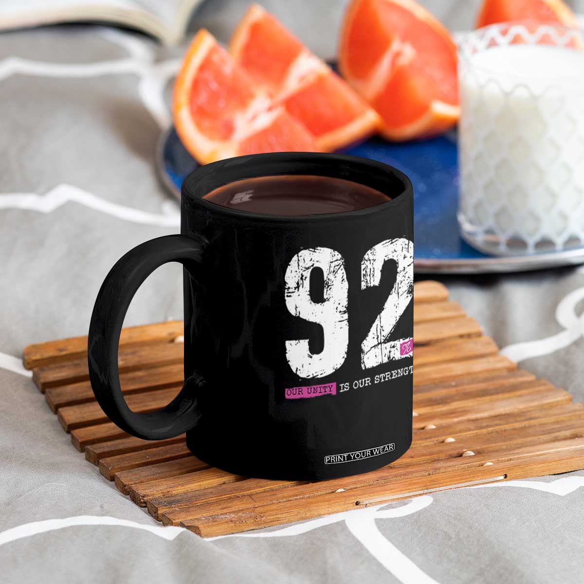 The 92% Black Women Power Coffee Mug Black History Month TS10 Print Your Wear