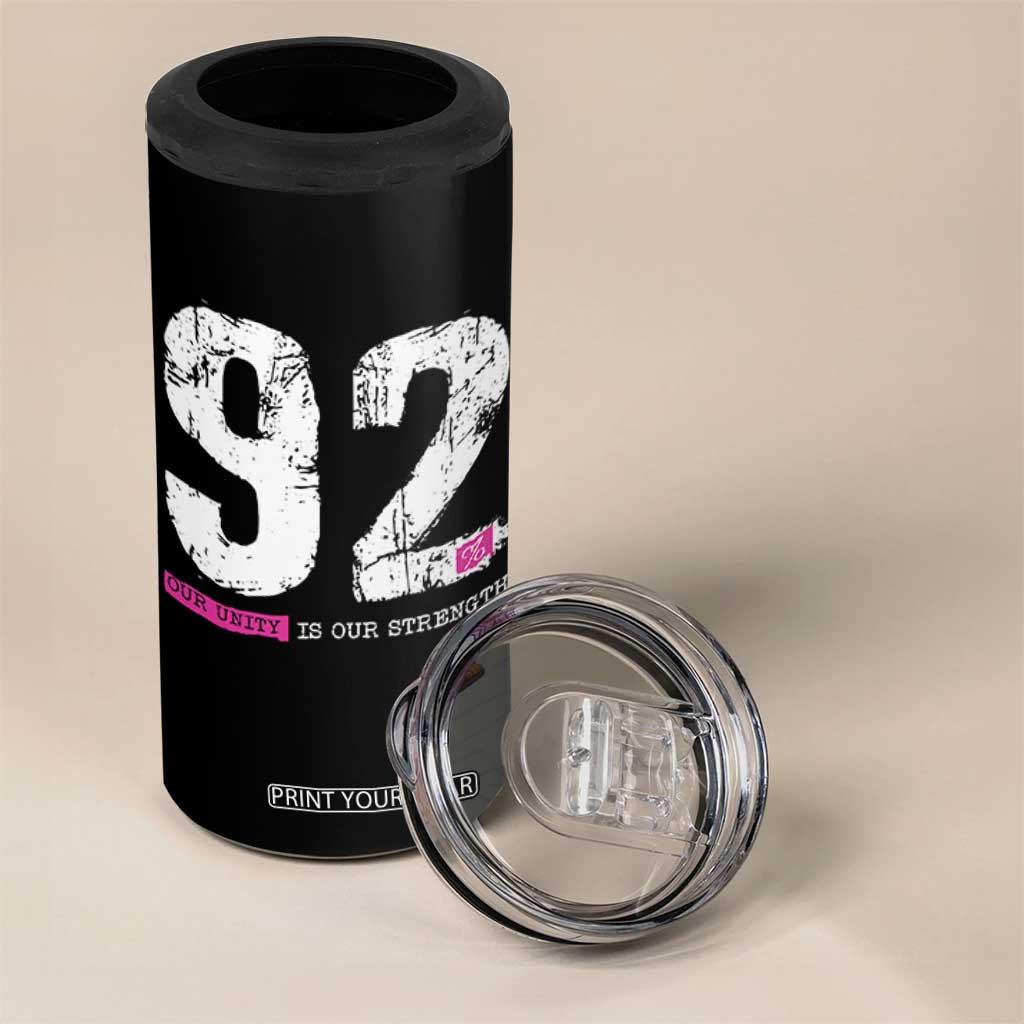 The 92% Black Women Power 4 in 1 Can Cooler Tumbler Black History Month TS10 Print Your Wear