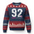 The 92% Black Women Power Ugly Christmas Sweater Black History Month TS10 Navy Red Print Your Wear