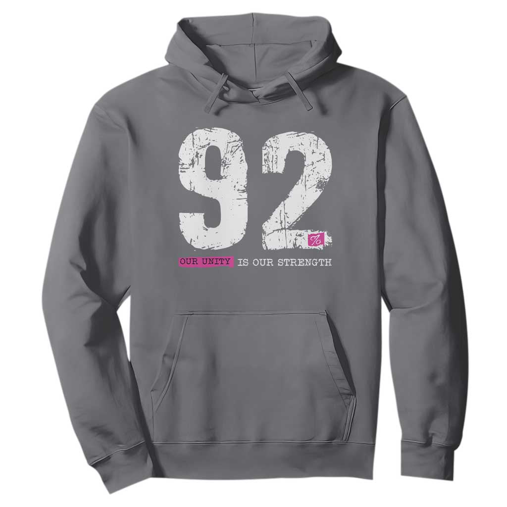 The 92% Black Women Power Hoodie Black History Month TS10 Charcoal Print Your Wear