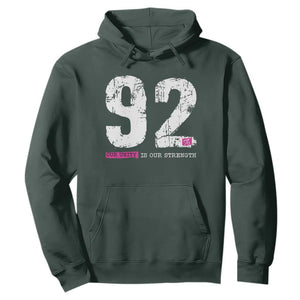 The 92% Black Women Power Hoodie Black History Month TS10 Dark Forest Green Print Your Wear