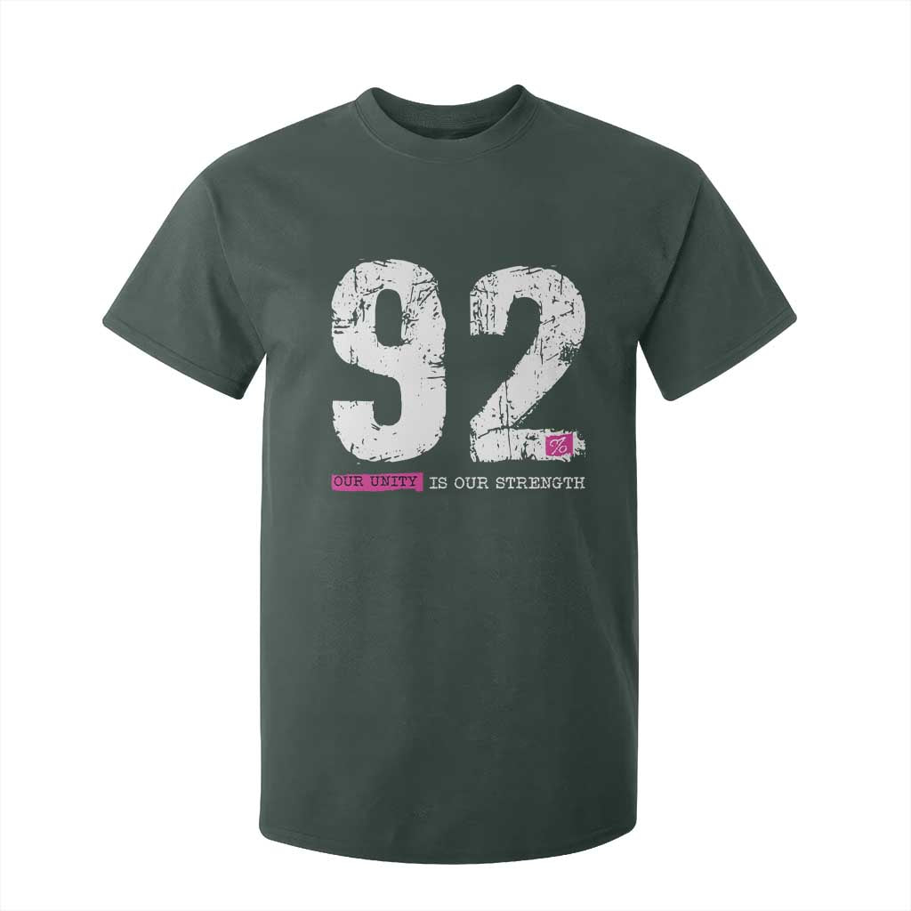 The 92% Black Women Power T Shirt For Kid Black History Month TS10 Dark Forest Green Print Your Wear