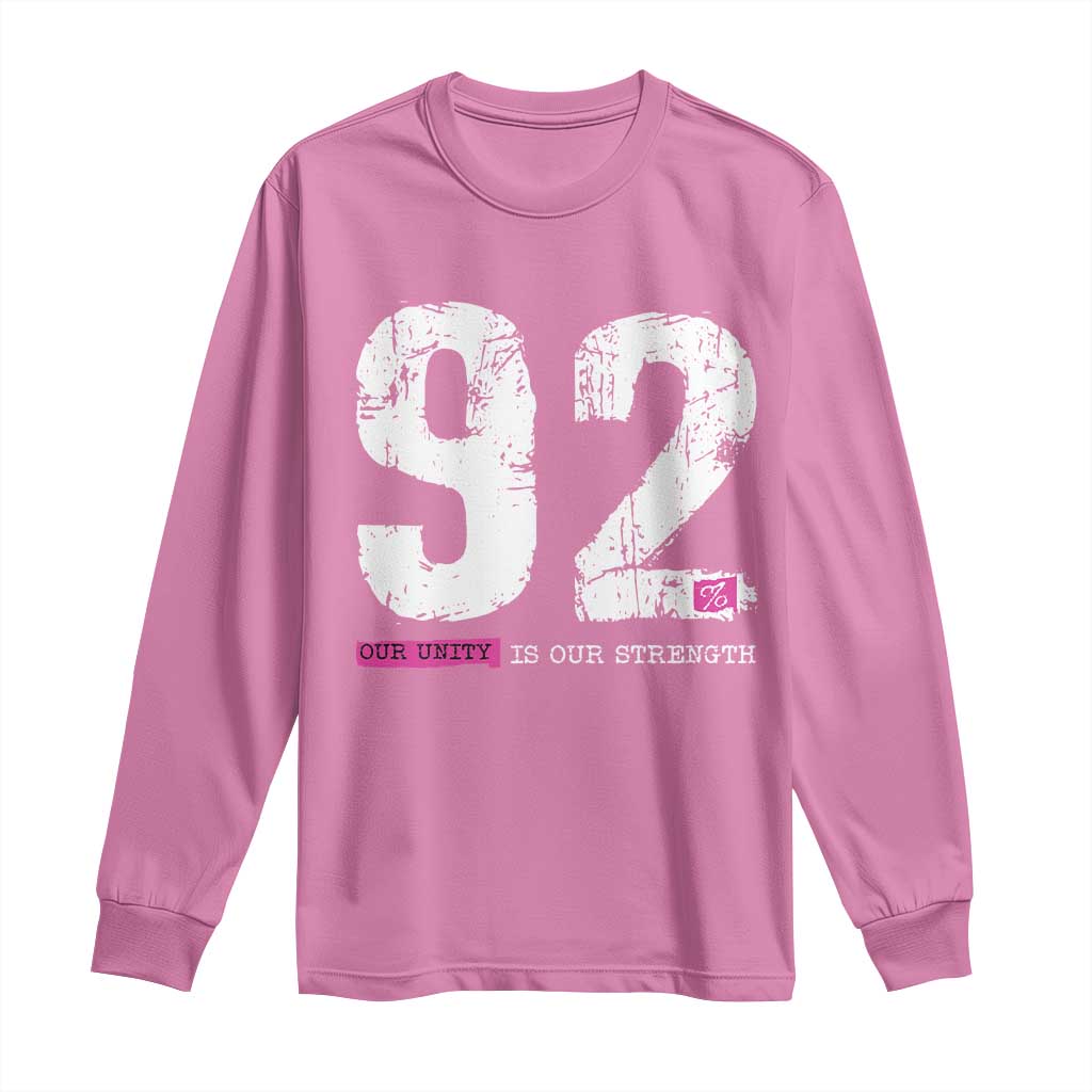 The 92% Black Women Power Long Sleeve Shirt Black History Month TS10 Azalea Print Your Wear