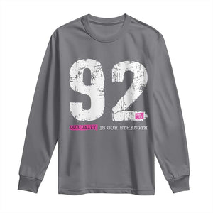 The 92% Black Women Power Long Sleeve Shirt Black History Month TS10 Charcoal Print Your Wear