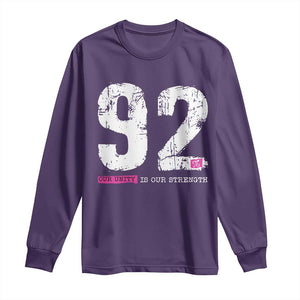 The 92% Black Women Power Long Sleeve Shirt Black History Month TS10 Purple Print Your Wear