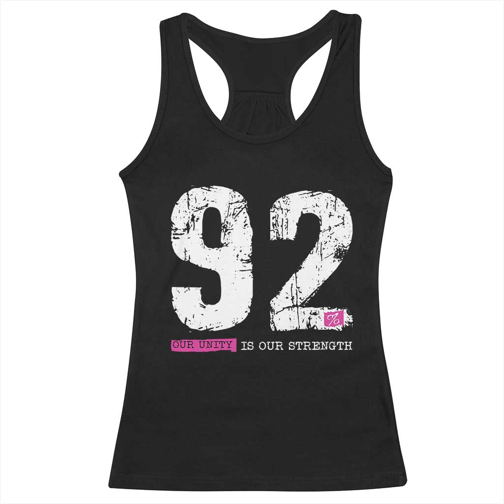 The 92% Black Women Power Racerback Tank Top Black History Month - Print Your Wear
