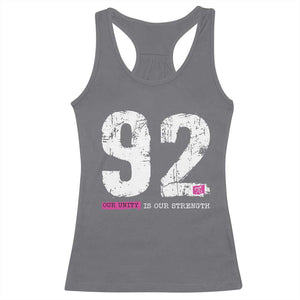 The 92% Black Women Power Racerback Tank Top Black History Month TS10 Charcoal Print Your Wear