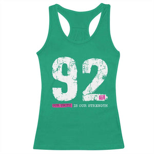 The 92% Black Women Power Racerback Tank Top Black History Month TS10 Irish Green Print Your Wear