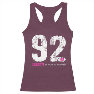 The 92% Black Women Power Racerback Tank Top Black History Month TS10 Maroon Print Your Wear