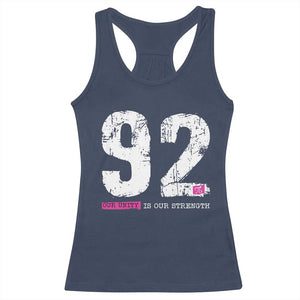 The 92% Black Women Power Racerback Tank Top Black History Month TS10 Navy Print Your Wear