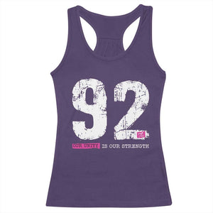 The 92% Black Women Power Racerback Tank Top Black History Month TS10 Purple Print Your Wear