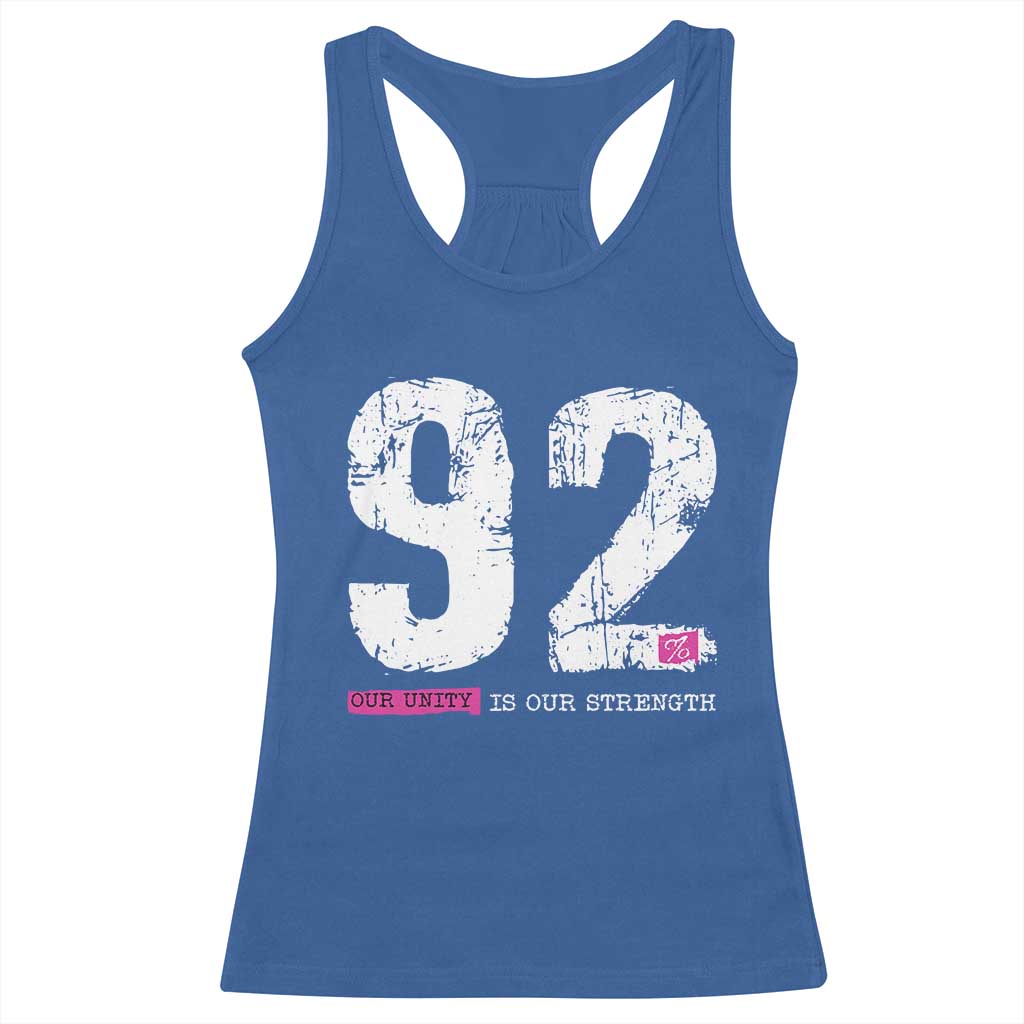 The 92% Black Women Power Racerback Tank Top Black History Month TS10 Royal Blue Print Your Wear