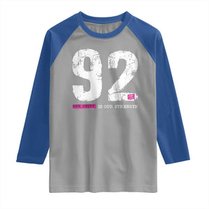 The 92% Black Women Power Raglan Shirt Black History Month TS10 Sport Gray Royal Print Your Wear