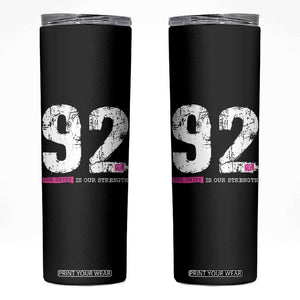 The 92% Black Women Power Skinny Tumbler Black History Month TS10 Black Print Your Wear