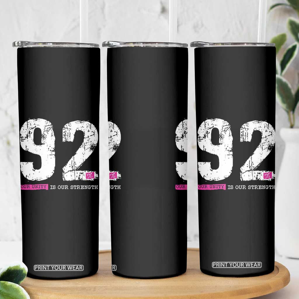 The 92% Black Women Power Skinny Tumbler Black History Month TS10 Print Your Wear