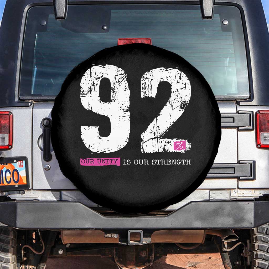 The 92% Black Women Power Spare Tire Cover Black History Month TS10 No hole Black Print Your Wear