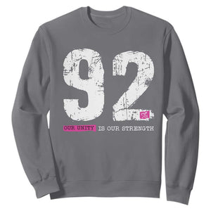The 92% Black Women Power Sweatshirt Black History Month TS10 Charcoal Print Your Wear