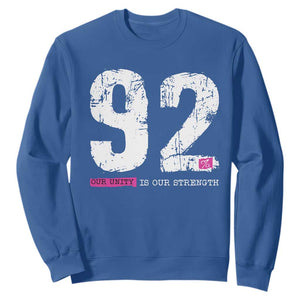 The 92% Black Women Power Sweatshirt Black History Month TS10 Royal Blue Print Your Wear