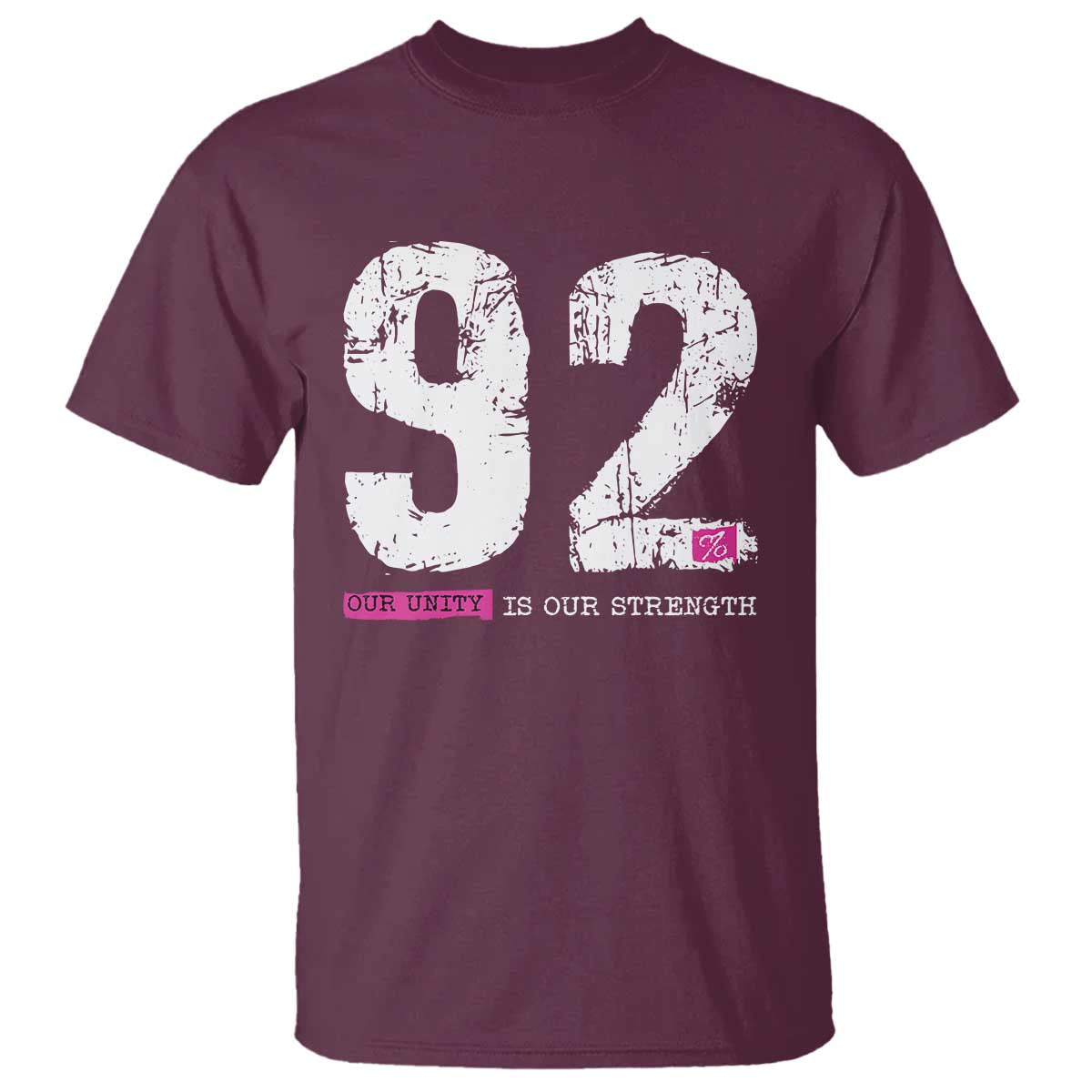 The 92% Black Women Power T Shirt Black History Month TS10 Maroon Print Your Wear