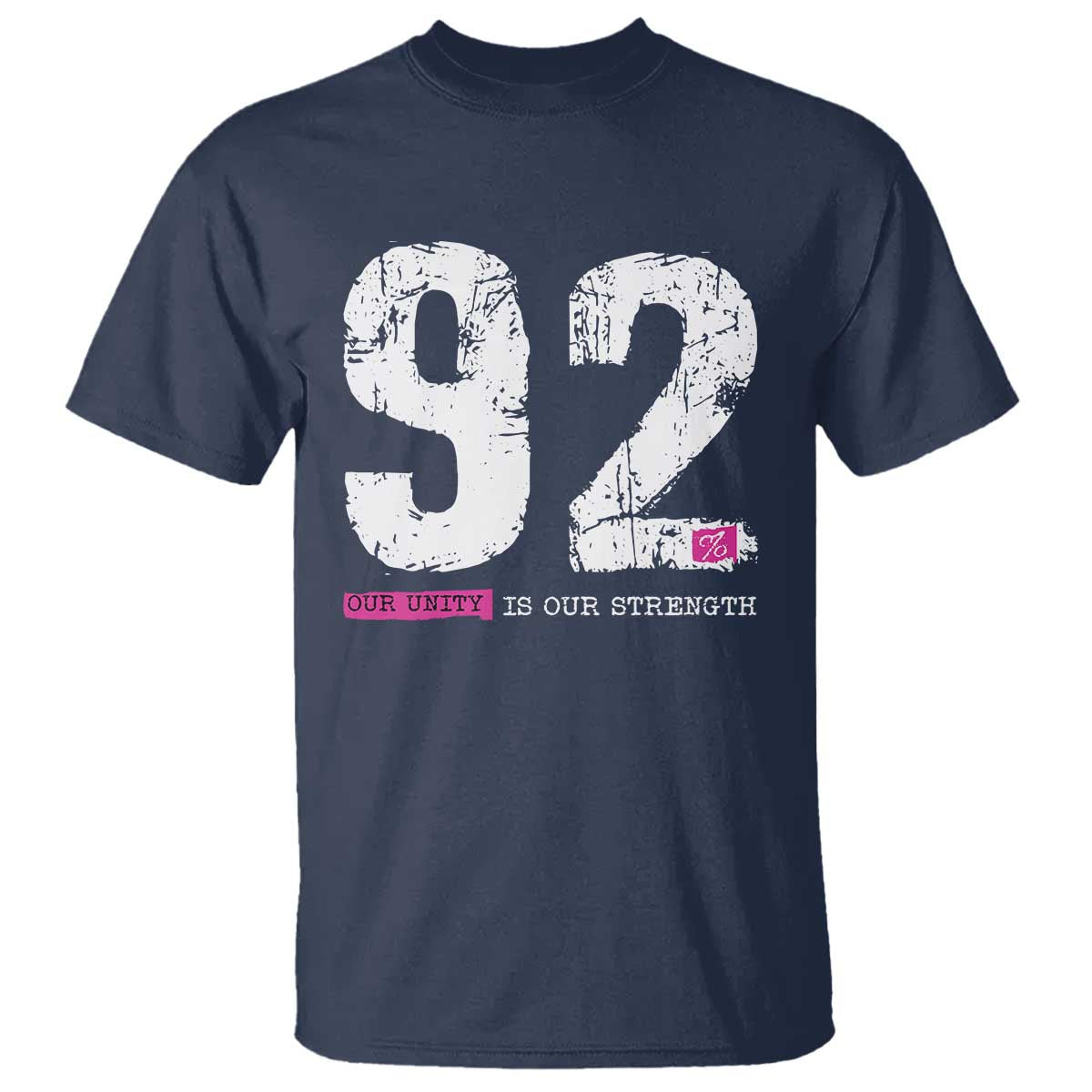 The 92% Black Women Power T Shirt Black History Month TS10 Navy Print Your Wear