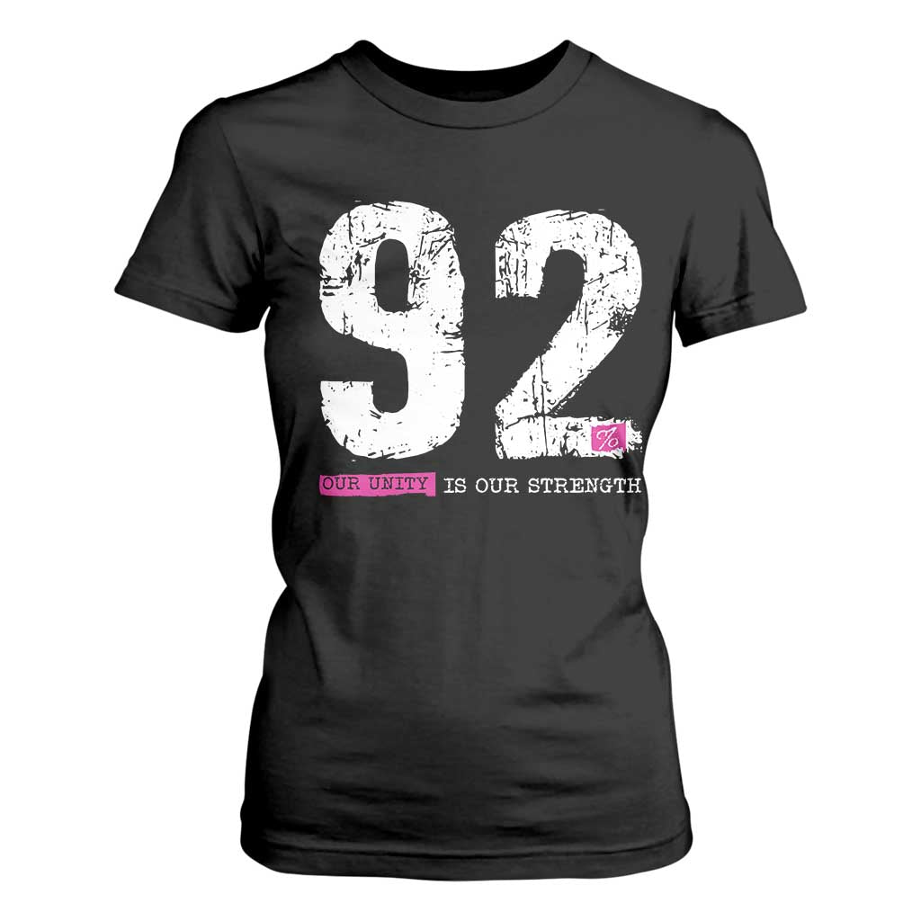 The 92% Black Women Power T Shirt For Women Black History Month TS10 Black Print Your Wear