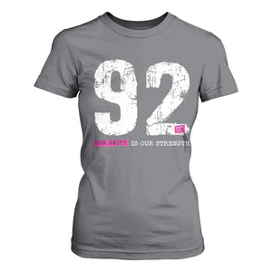 The 92% Black Women Power T Shirt For Women Black History Month TS10 Charcoal Print Your Wear